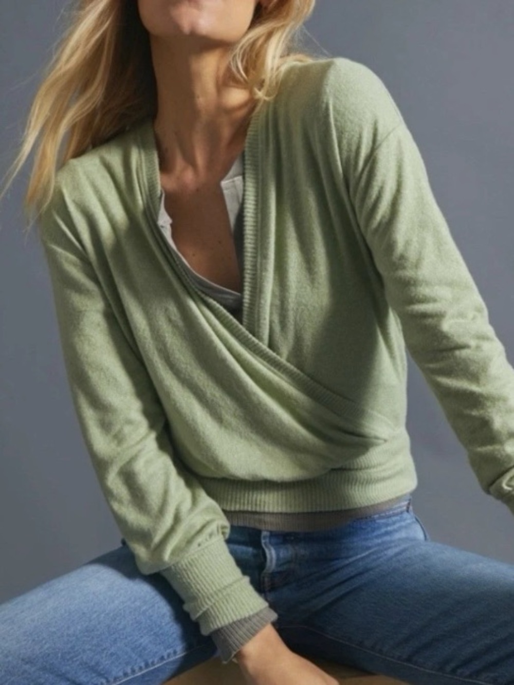 by Anthropologie Faux Wrap-Front Women's Top XS